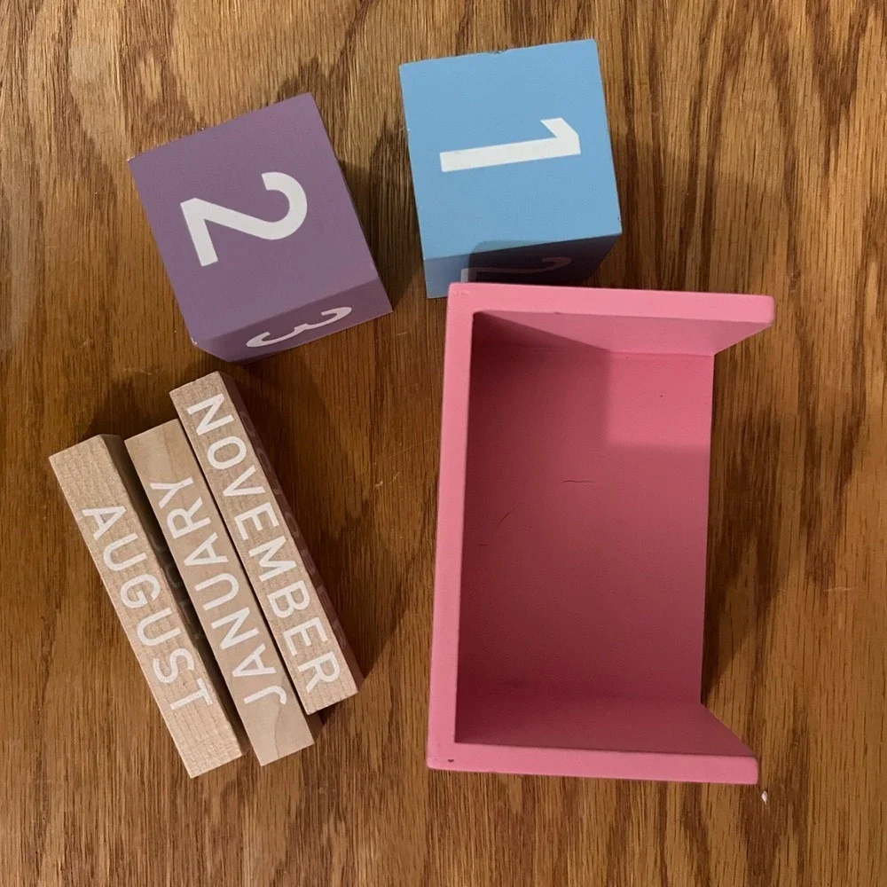 Shop Home Decor Bundle Pink Letter‎ Board Chalkboard Sign Wooden Block Calendar
